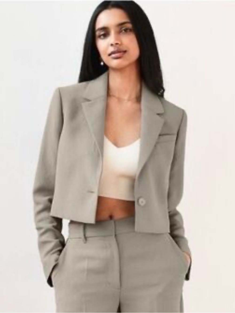 Aritzia Wilfred Balsalt Grey La Paz Blazer